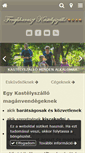Mobile Screenshot of fenyoharasztikastelyszallo.hu